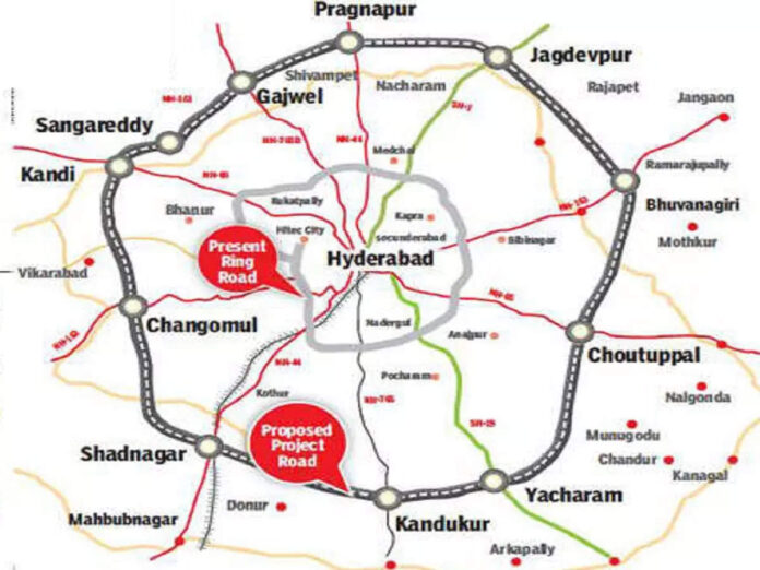 Want Plot or Flat in Hyderabad: Outer Ring Road Map
