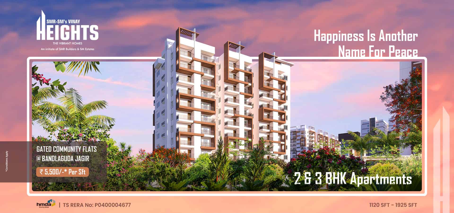 Buy a flat & win 100 gms of gold for free